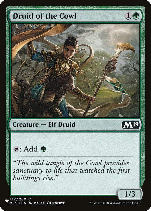 Druid of the Cowl (PLST) (M19-177)