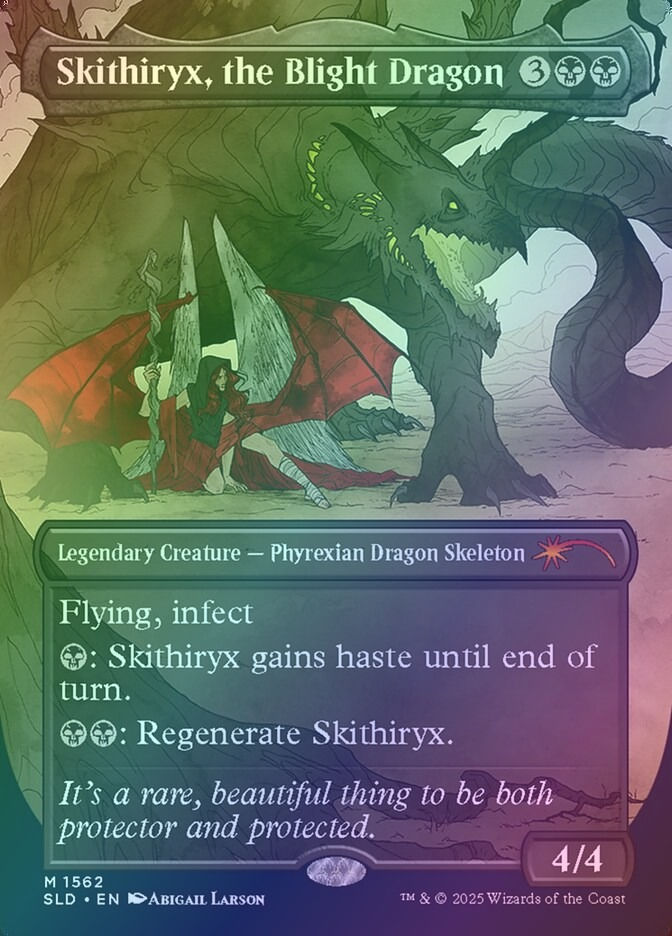 Skithiryx, the Blight Dragon (SLD) (1562) / Borderless / Foil