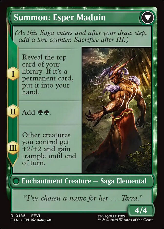 Esper Origins // Summon: Esper Maduin (FIN) (185) — cara 2 de 2