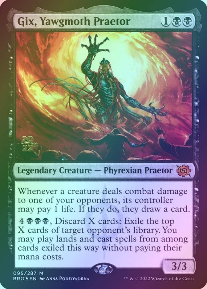Gix, Yawgmoth Praetor (PBRO) (95s) / Foil