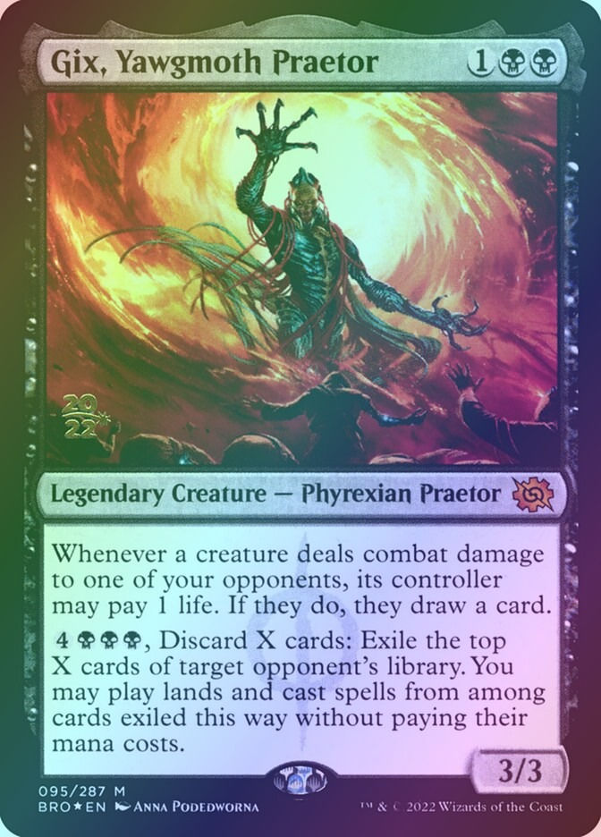 Gix, Yawgmoth Praetor (PBRO) (95s) / Foil