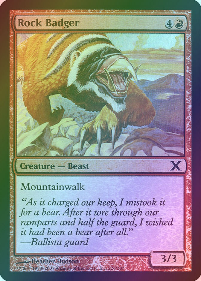 Rock Badger (10E) (226★) / Foil