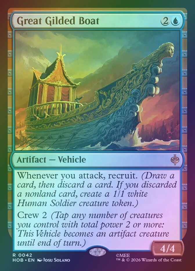 Great Gilded Boat (HOB) (42) / Foil