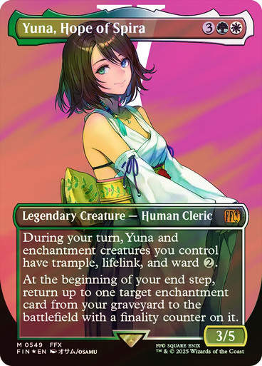 Yuna, Hope of Spira (FIN) (549) / Borderless / Surge Foil
