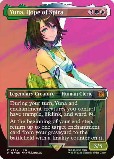 Yuna, Hope of Spira (FIN) (549) / Borderless / Surge Foil