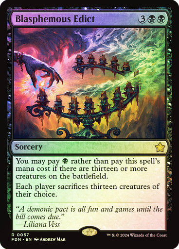 Blasphemous Edict (FDN) (57) / Foil