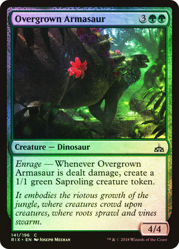 Overgrown Armasaur (RIX) (141) / Foil