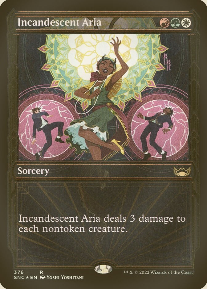 Incandescent Aria (SNC) (376) / Showcase / Gilded Foil