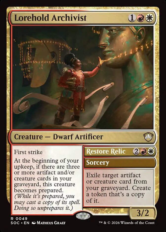 Lorehold Archivist // Restore Relic (SOC) (49)