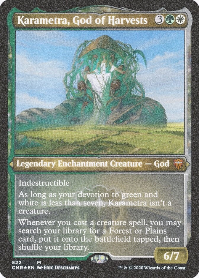 Karametra, God of Harvests (CMR) (522) / Foil Etched