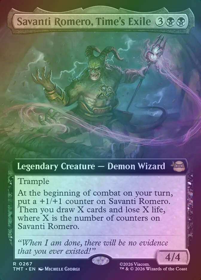 Savanti Romero, Time's Exile (TMT) (267) / Extended Art / Foil