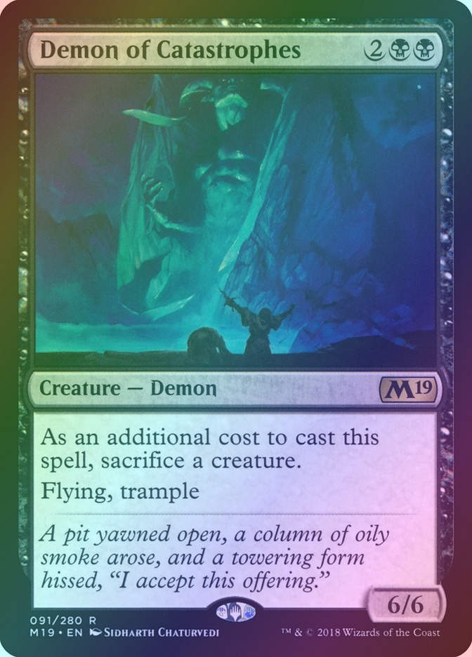 Demon of Catastrophes (M19) (91) / Foil