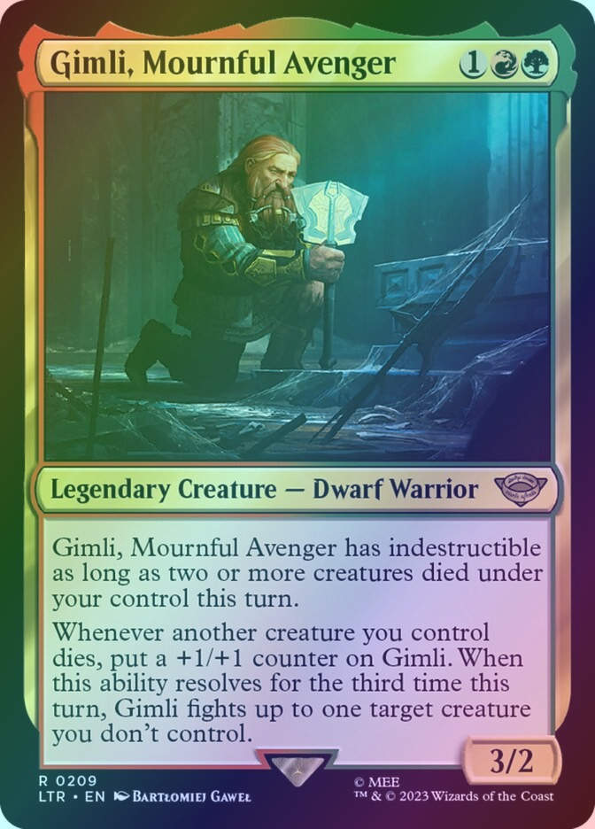 Gimli, Mournful Avenger (LTR) (209) / Foil
