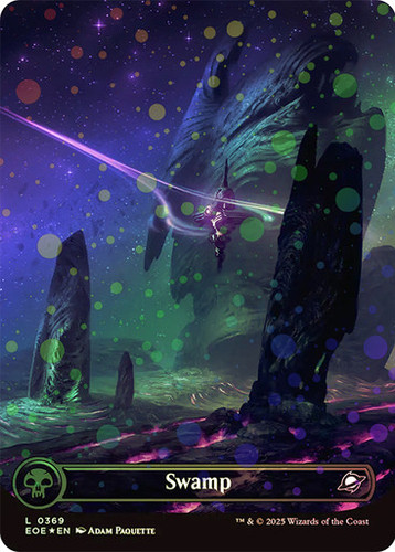 Swamp (EOE) (369) / Borderless / Galaxy Foil | MTG Wolf México