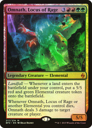 Omnath, Locus of Rage (BFZ) (217) / Foil