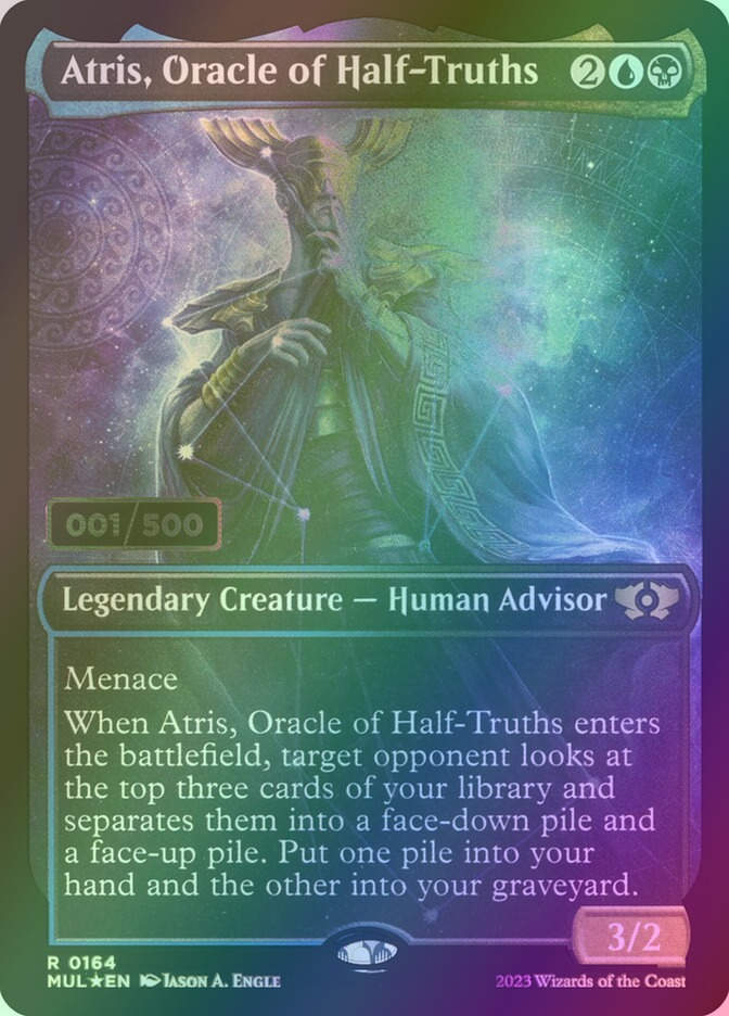 Atris, Oracle of Half-Truths (MUL) (164z) / Serialized