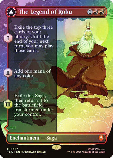 The Legend of Roku // Avatar Roku (TLA) (357) / Borderless / Foil
