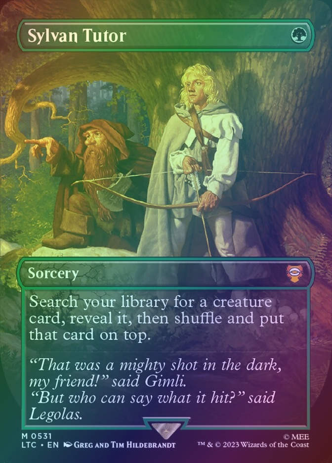 Sylvan Tutor (LTC) (531) / Borderless / Foil