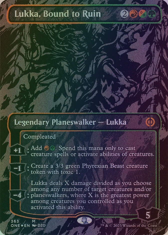 Lukka, Bound to Ruin (ONE) (363) / Borderless / Oil Slick Foil