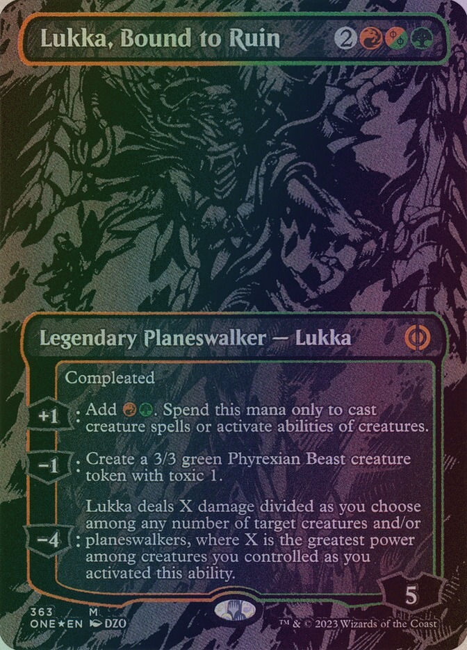 Lukka, Bound to Ruin (ONE) (363) / Borderless / Oil Slick Foil