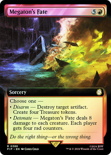Megaton's Fate (pip) (388) / Extended Art Foil