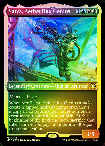 Satya, Aetherflux Genius (m3c) (23) / Foil Etched
