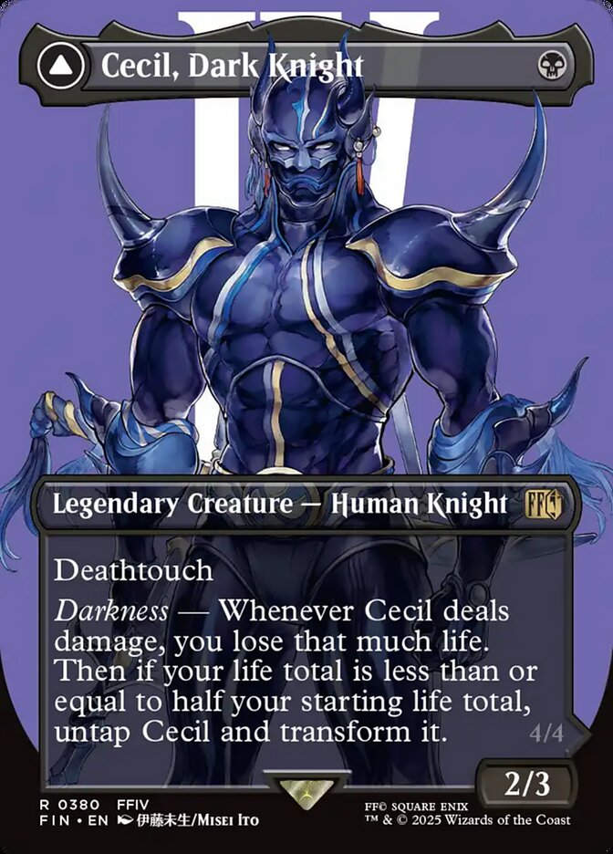 Cecil, Dark Knight // Cecil, Redeemed Paladin (FIN) (380) / Borderless