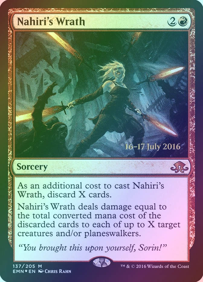 Nahiri's Wrath (PEMN) (137s) / Foil
