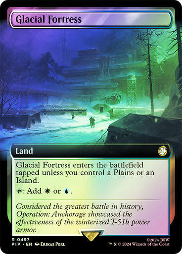 Glacial Fortress (pip) (497) / Extended Art Foil