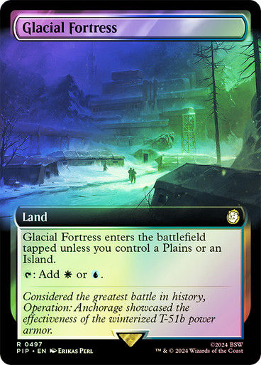 Glacial Fortress (pip) (497) / Extended Art Foil