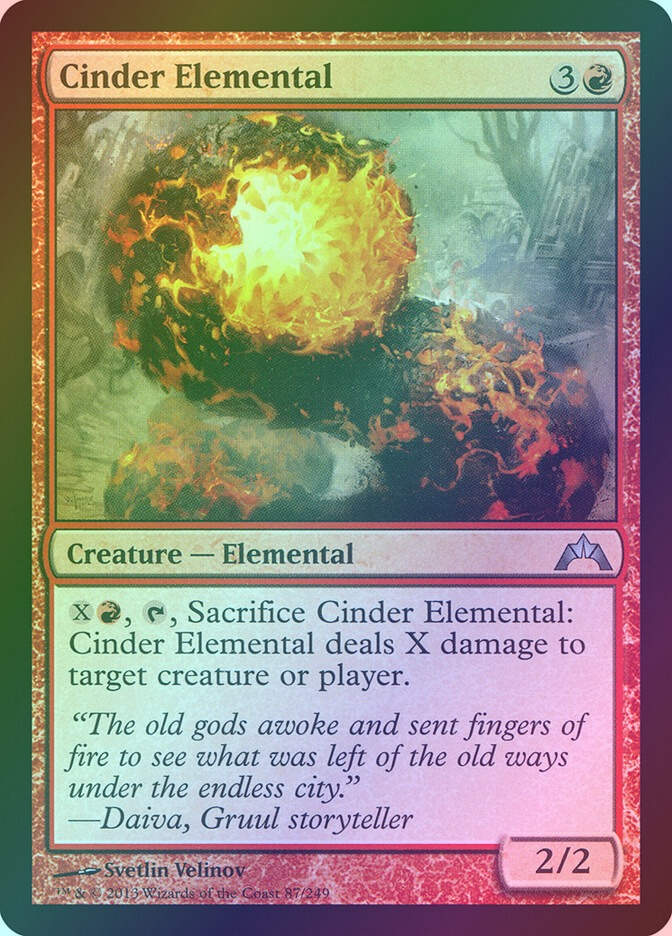 Cinder Elemental (GTC) (87) / Foil