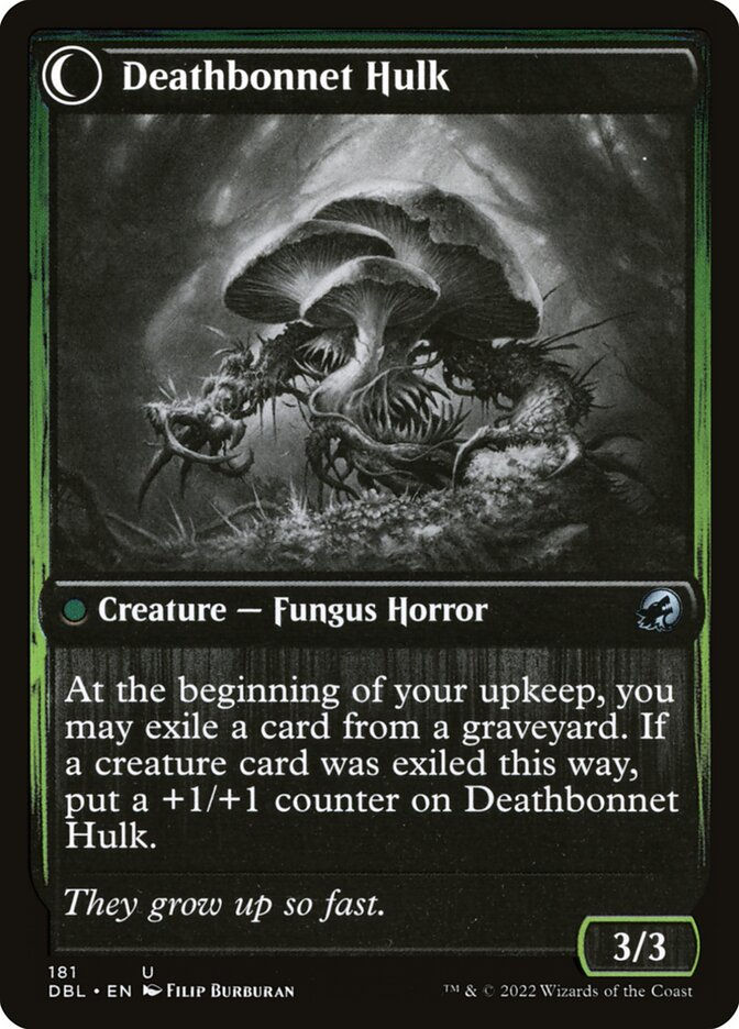 Deathbonnet Sprout // Deathbonnet Hulk (DBL) (181) — cara 2 de 2