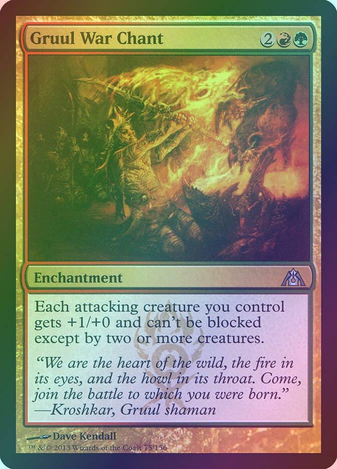 Gruul War Chant (DGM) (75) / Foil