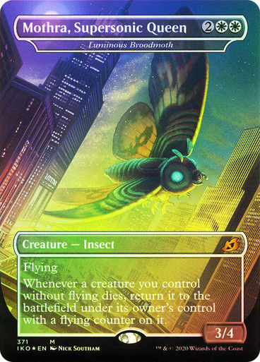 Luminous Broodmoth (IKO) (371) / Borderless / Foil
