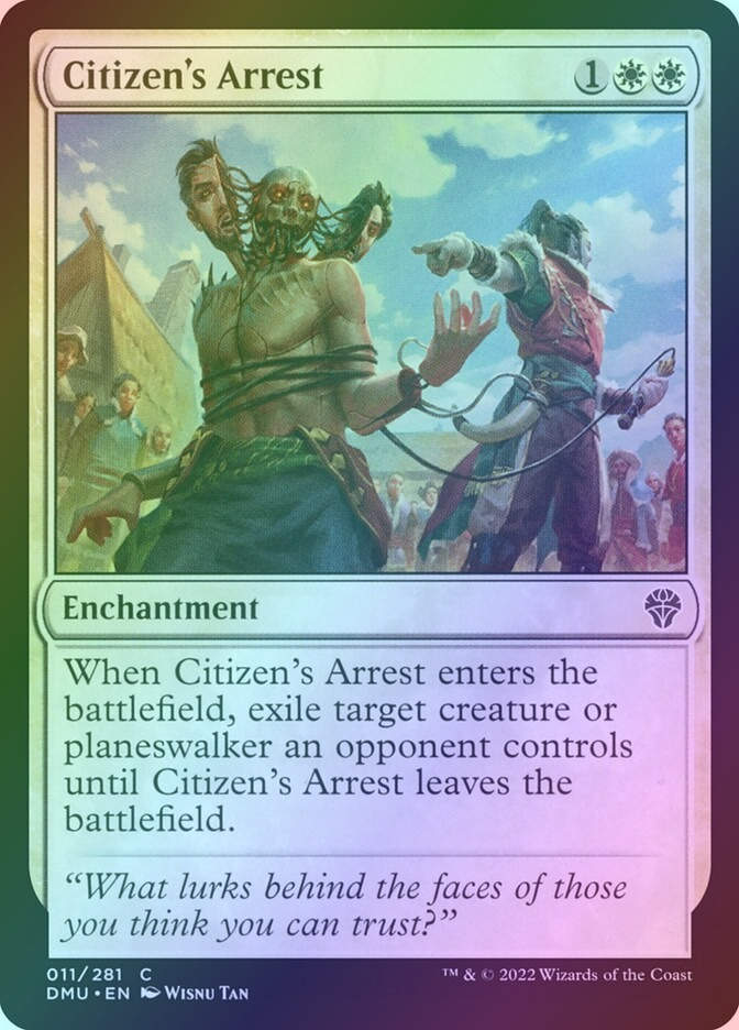 Citizen's Arrest (DMU) (11) / Foil