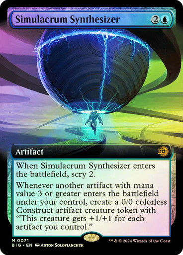 Simulacrum Synthesizer (BIG) (71) / Extended Art / Foil