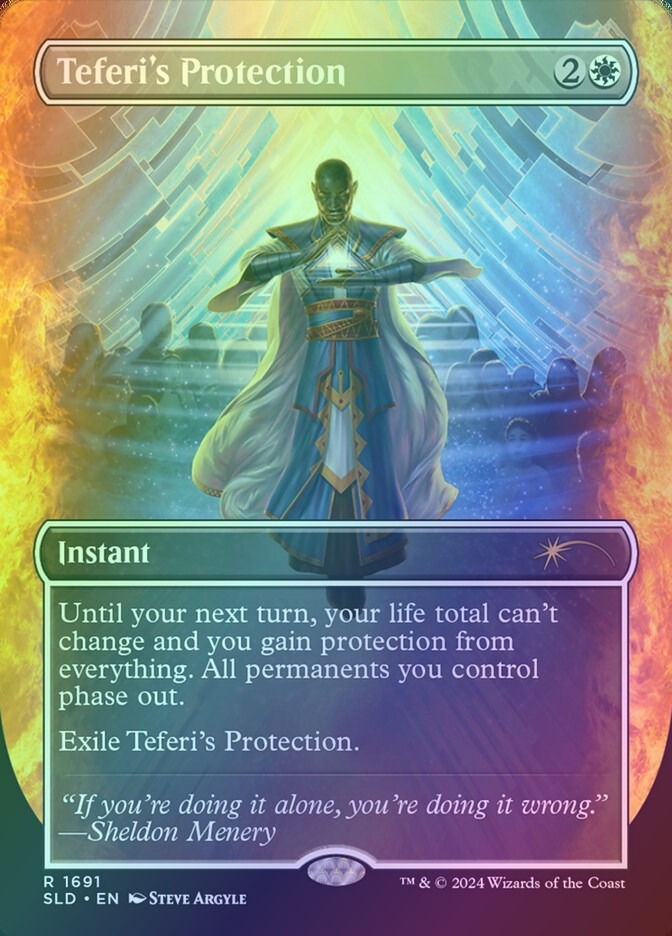Teferi's Protection (SLD) (1691) / Borderless / Foil