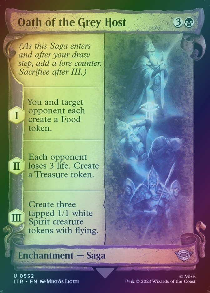 Oath of the Grey Host (LTR) (552) / Showcase / Foil