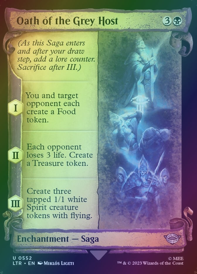 Oath of the Grey Host (LTR) (552) / Showcase / Foil