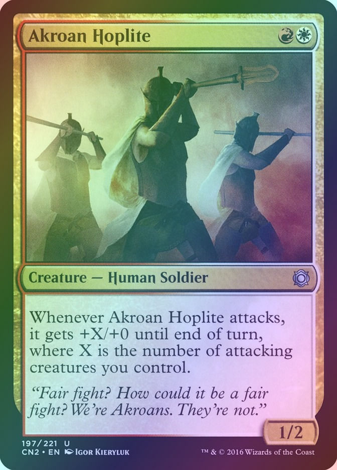 Akroan Hoplite (CN2) (197) / Foil