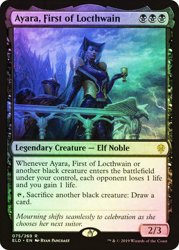 Ayara, First of Locthwain (ELD) (75) / Foil