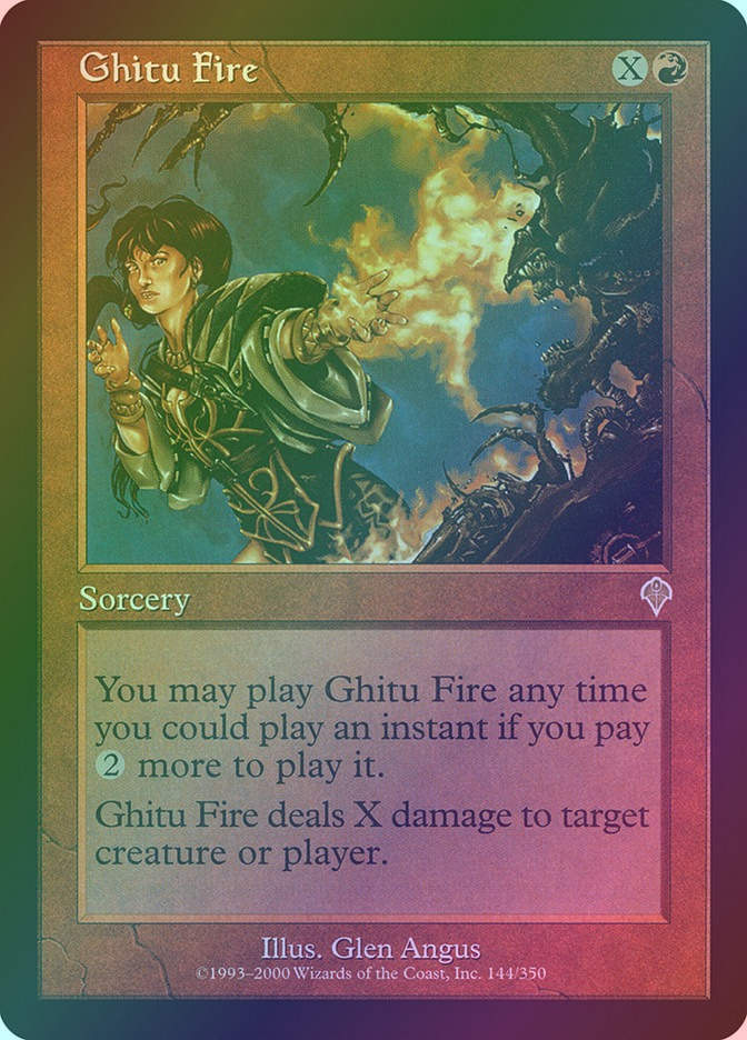 Ghitu Fire (INV) (144) / Foil
