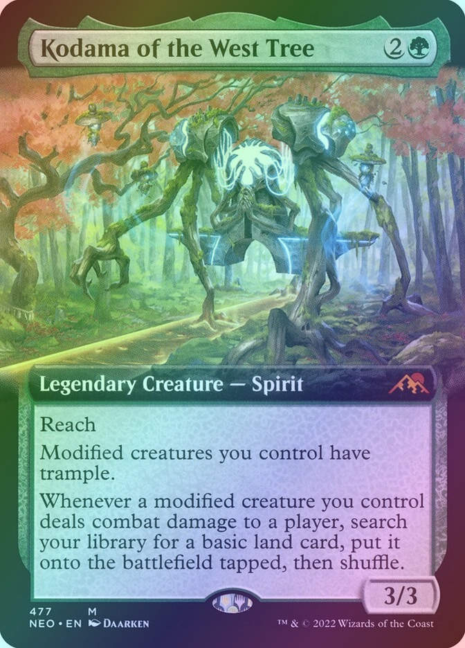 Kodama of the West Tree (NEO) (477) / Extended Art / Foil