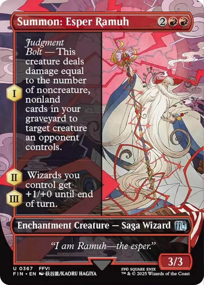 Summon: Esper Ramuh (FIN) (367) / Borderless