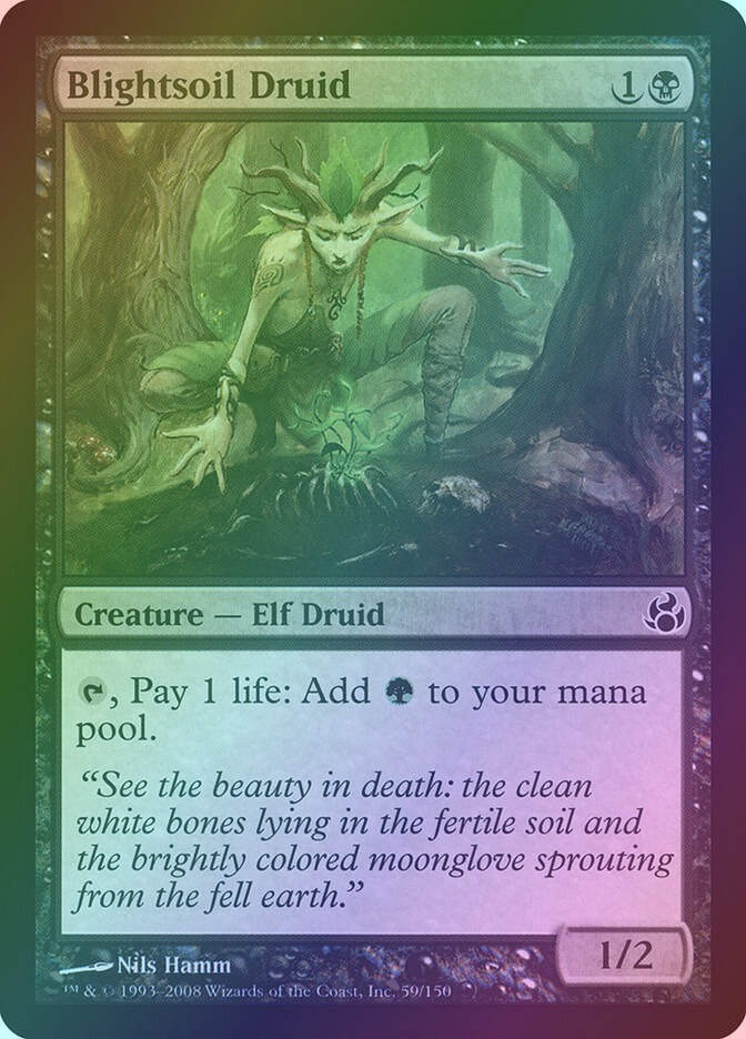 Blightsoil Druid (MOR) (59) / Foil