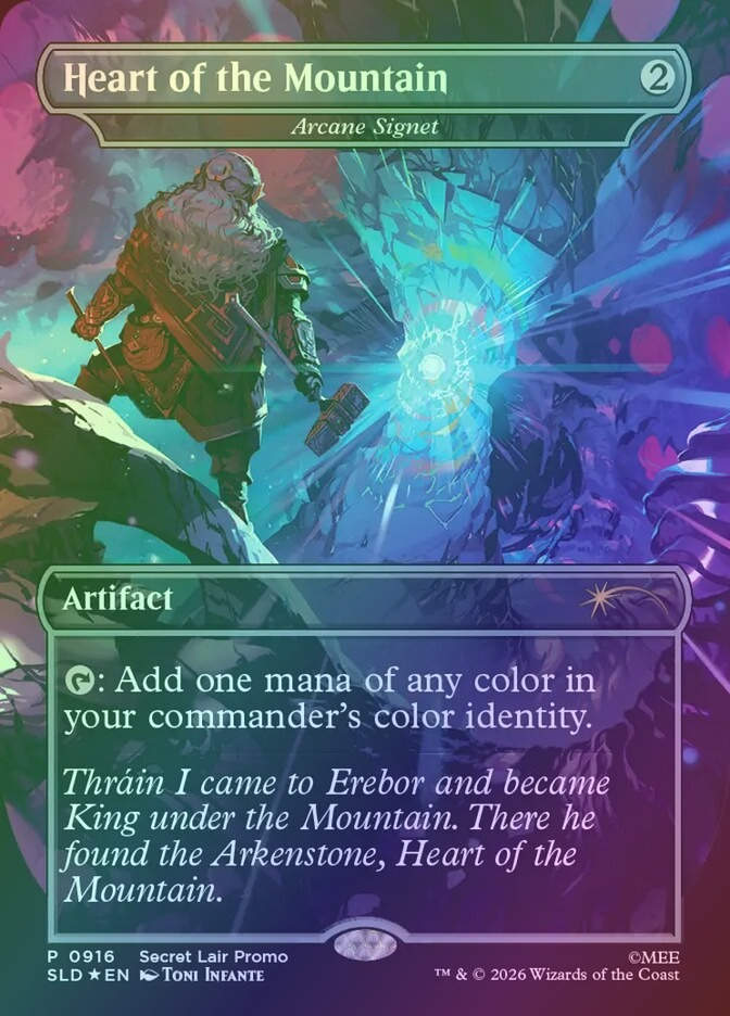 Arcane Signet (SLD) (916) / Borderless / Foil