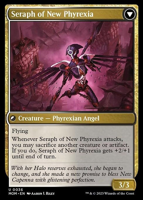 Seraph of New Capenna // Seraph of New Phyrexia (mom) — cara 2 de 2