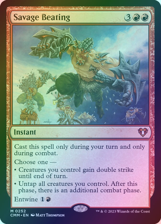 Savage Beating (CMM) (252) / Foil