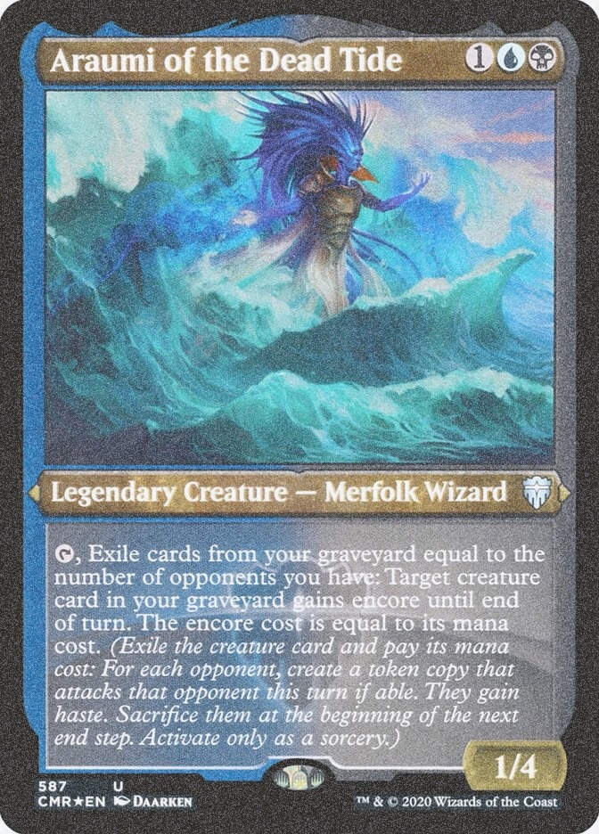 Araumi of the Dead Tide (CMR) (587) / Foil Etched