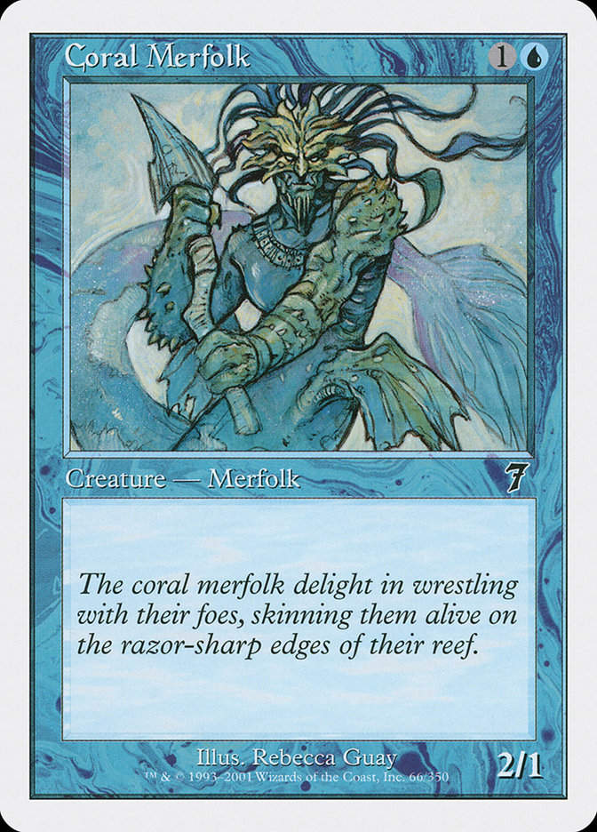 Coral Merfolk (7ED) (66)